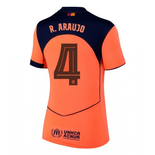 Lacne Ženy Futbalové dres Barcelona Ronald Araujo #4 2025-26 Krátky Rukáv - Tretina